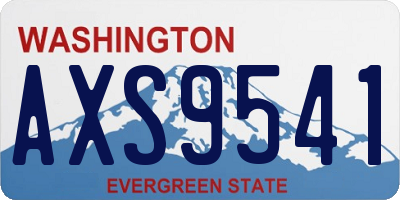 WA license plate AXS9541