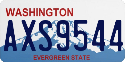 WA license plate AXS9544