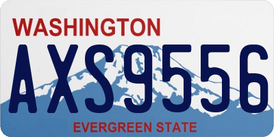 WA license plate AXS9556