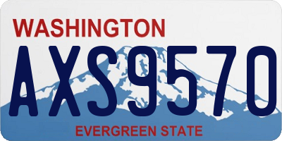 WA license plate AXS9570