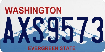 WA license plate AXS9573