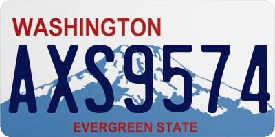 WA license plate AXS9574