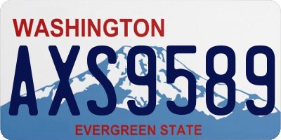 WA license plate AXS9589