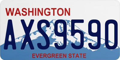 WA license plate AXS9590