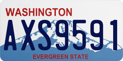 WA license plate AXS9591