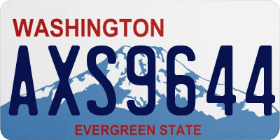 WA license plate AXS9644