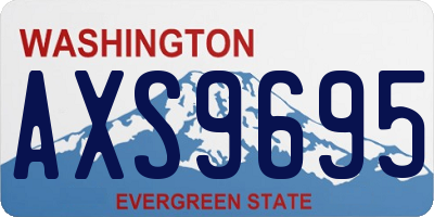 WA license plate AXS9695