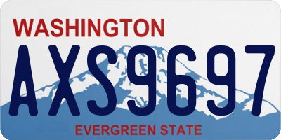 WA license plate AXS9697
