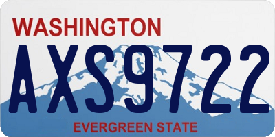 WA license plate AXS9722