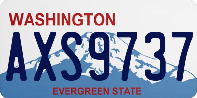 WA license plate AXS9737
