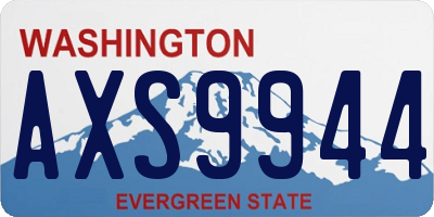 WA license plate AXS9944