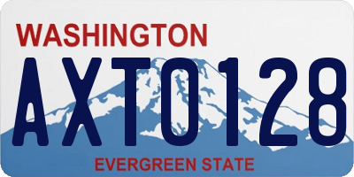 WA license plate AXT0128