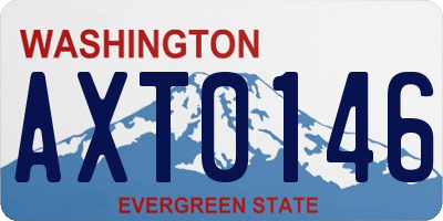 WA license plate AXT0146