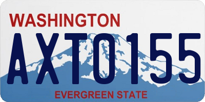 WA license plate AXT0155