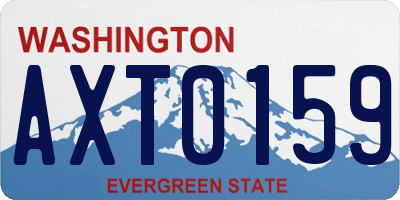WA license plate AXT0159