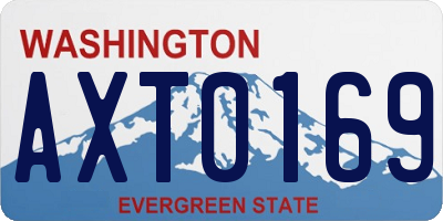 WA license plate AXT0169