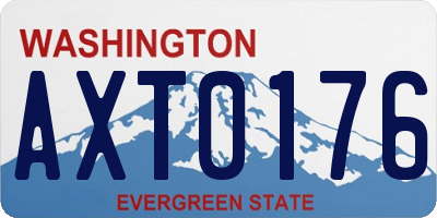 WA license plate AXT0176