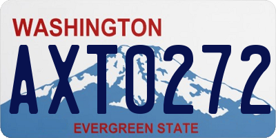 WA license plate AXT0272