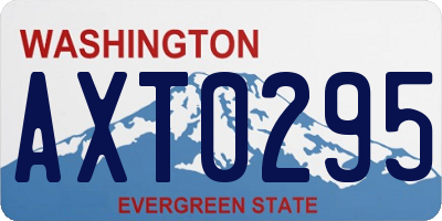 WA license plate AXT0295