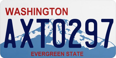 WA license plate AXT0297