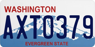 WA license plate AXT0379