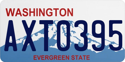 WA license plate AXT0395