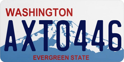 WA license plate AXT0446