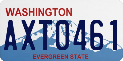WA license plate AXT0461