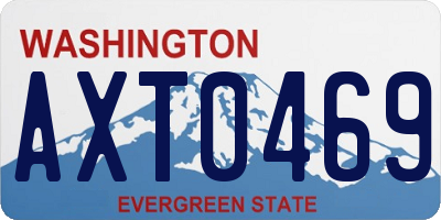 WA license plate AXT0469