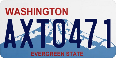 WA license plate AXT0471