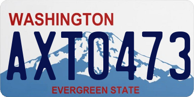 WA license plate AXT0473