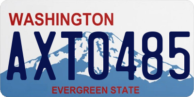 WA license plate AXT0485