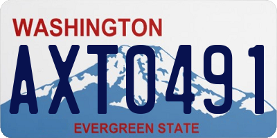 WA license plate AXT0491