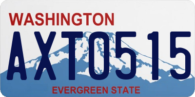 WA license plate AXT0515