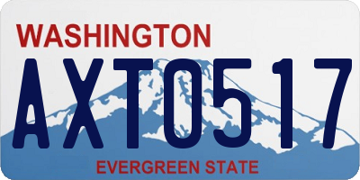 WA license plate AXT0517