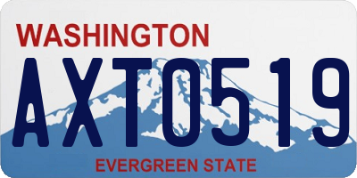 WA license plate AXT0519