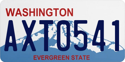WA license plate AXT0541