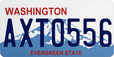 WA license plate AXT0556