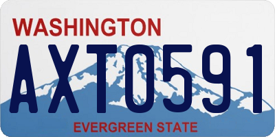 WA license plate AXT0591