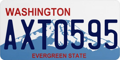 WA license plate AXT0595