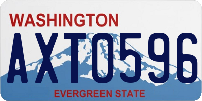 WA license plate AXT0596