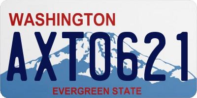 WA license plate AXT0621