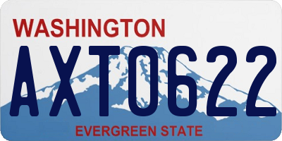WA license plate AXT0622