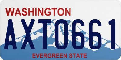 WA license plate AXT0661