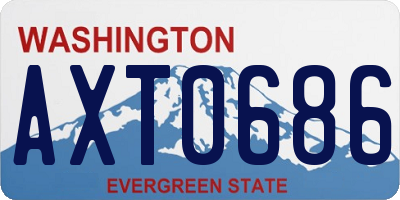 WA license plate AXT0686