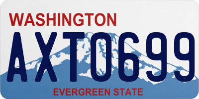 WA license plate AXT0699
