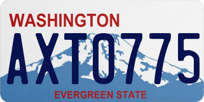 WA license plate AXT0775