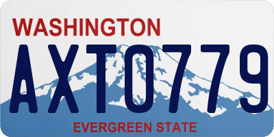WA license plate AXT0779