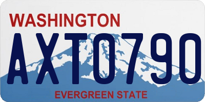 WA license plate AXT0790