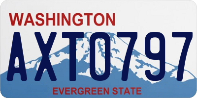 WA license plate AXT0797